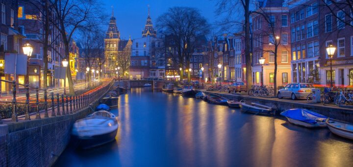 amsterdam, night, free wallpaper