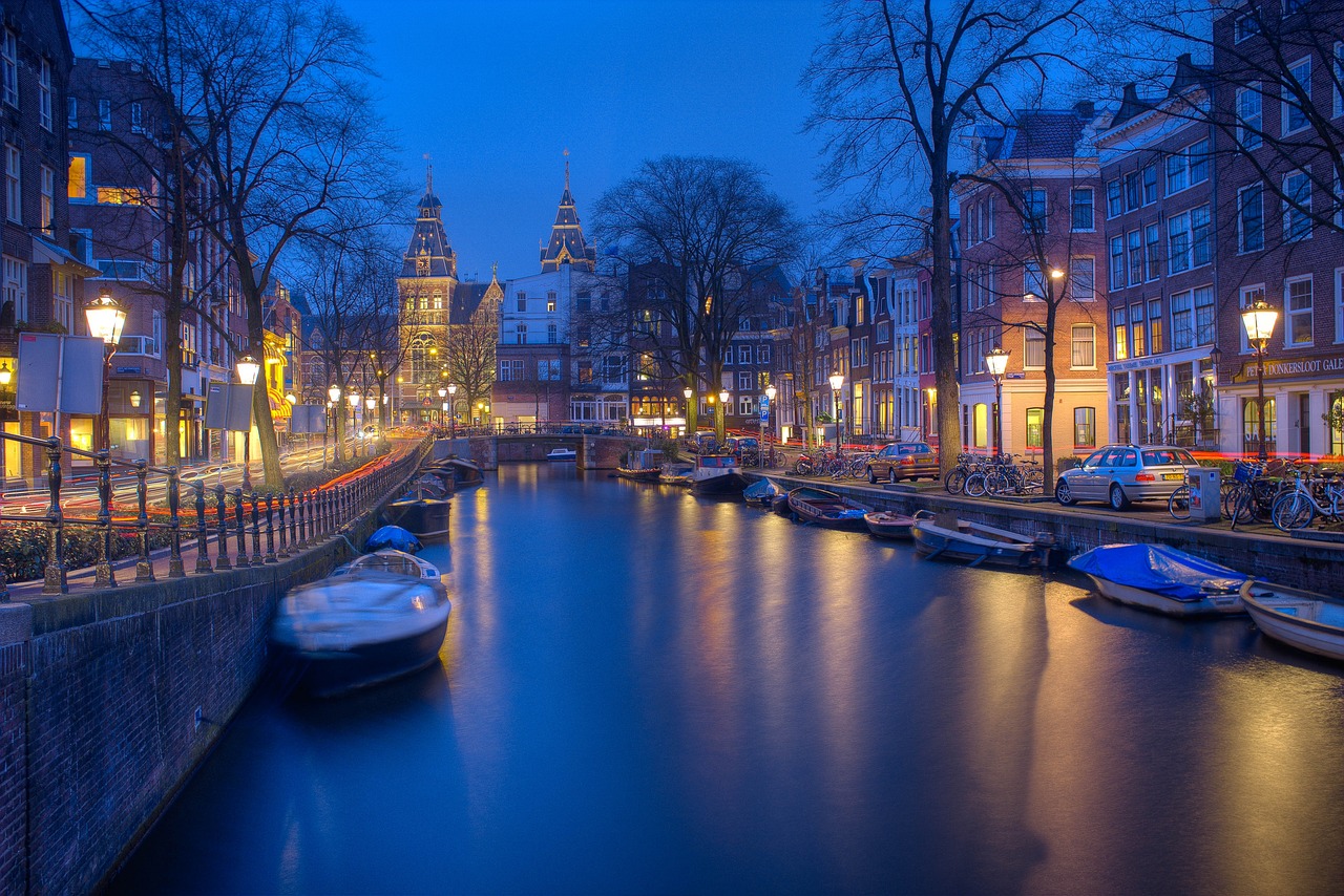 amsterdam, night, free wallpaper