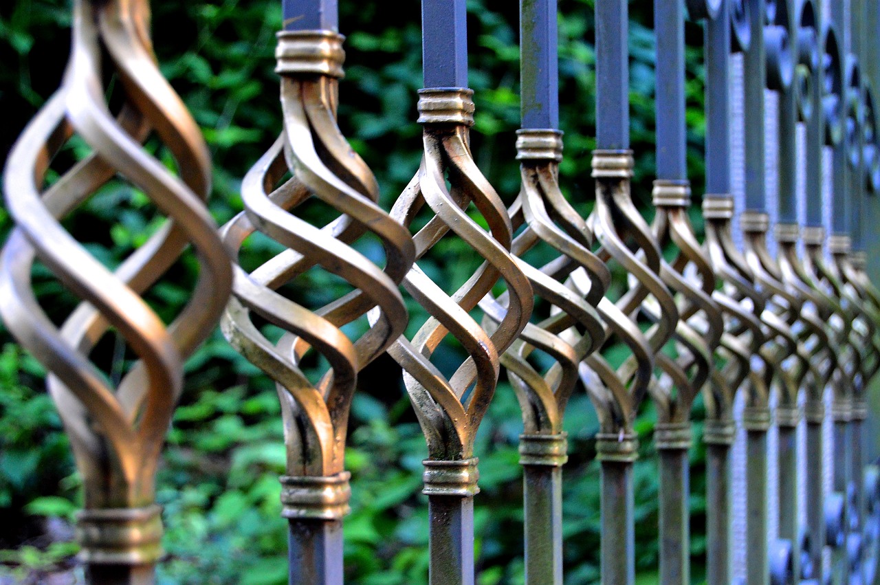 iron gate, wrought iron, metal gate