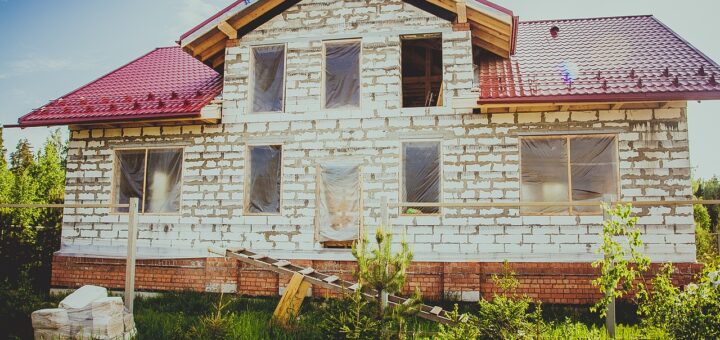 construction, nature, house, building, home construction, the façade of the, sky, wall, building wall, cottage