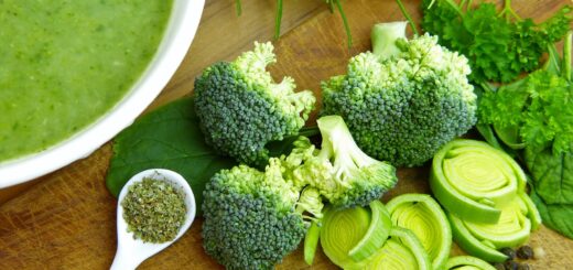 soup, vegetables, broccoli