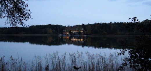macha lake, evening, dusk