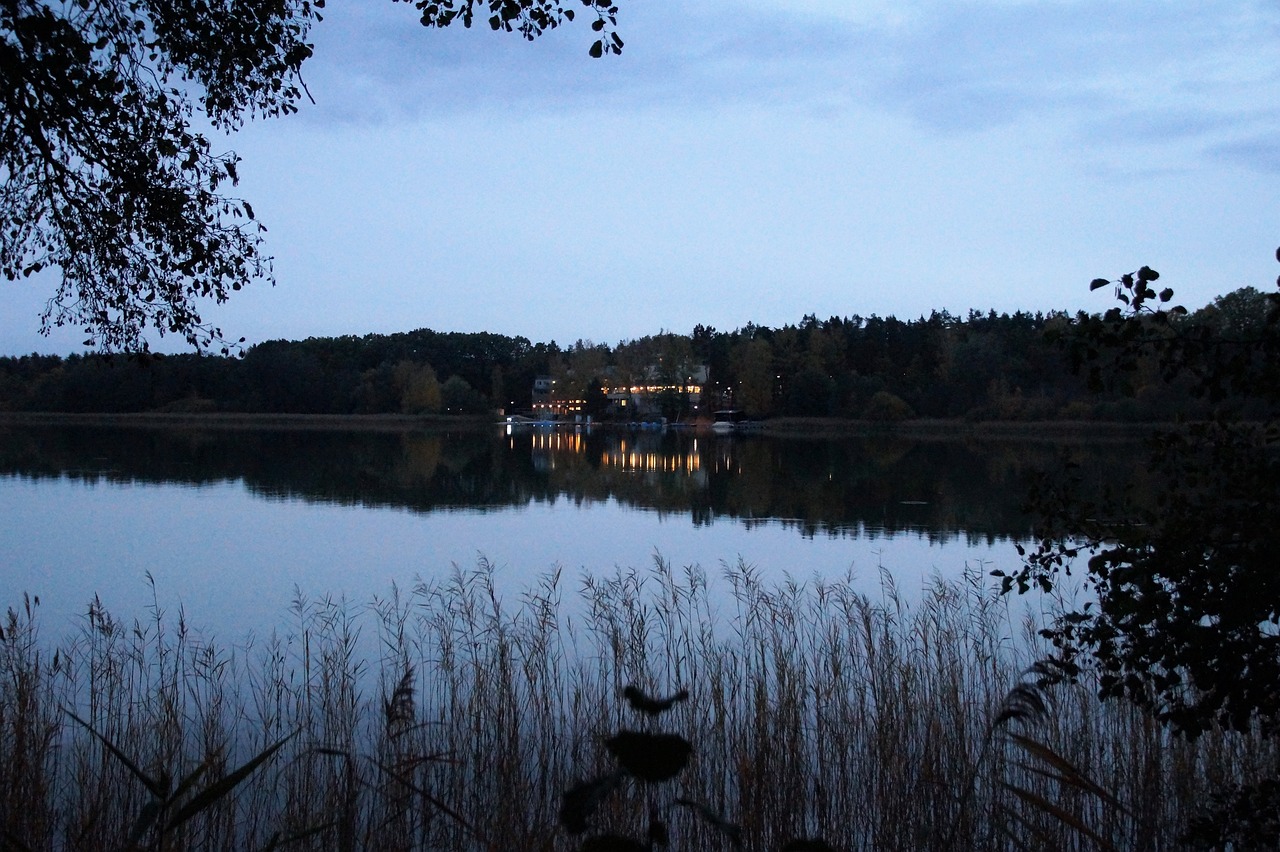 macha lake, evening, dusk
