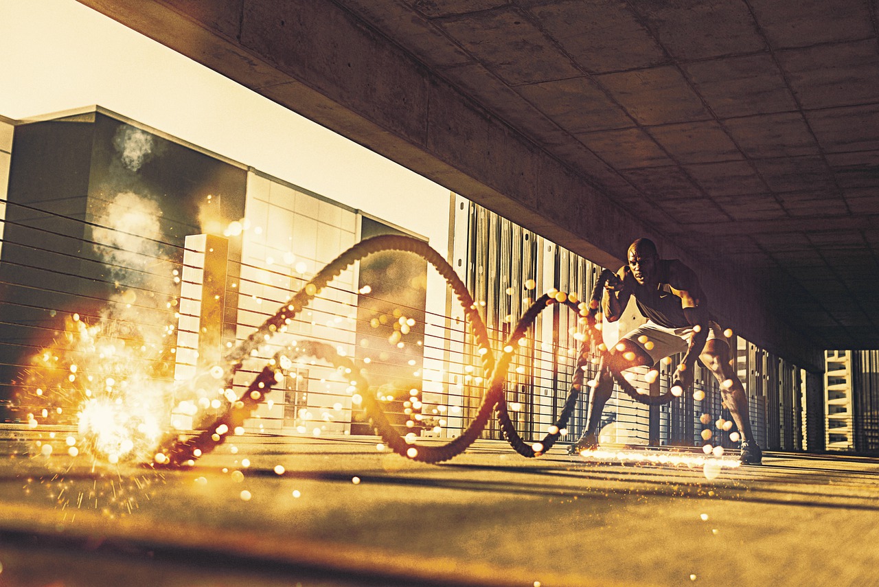 Man Gym Battling Ropes Ropes - Dantegráfico / Pixabay
