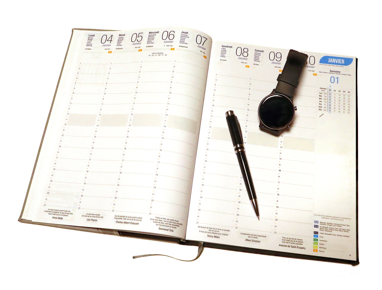 Schedule Pen Diary Notes Watch - GloboxR / Pixabay